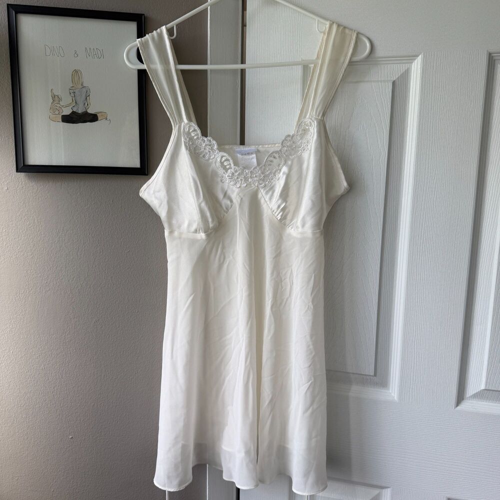 Vintage Secret Treasure White Sheer Lingerie Tank